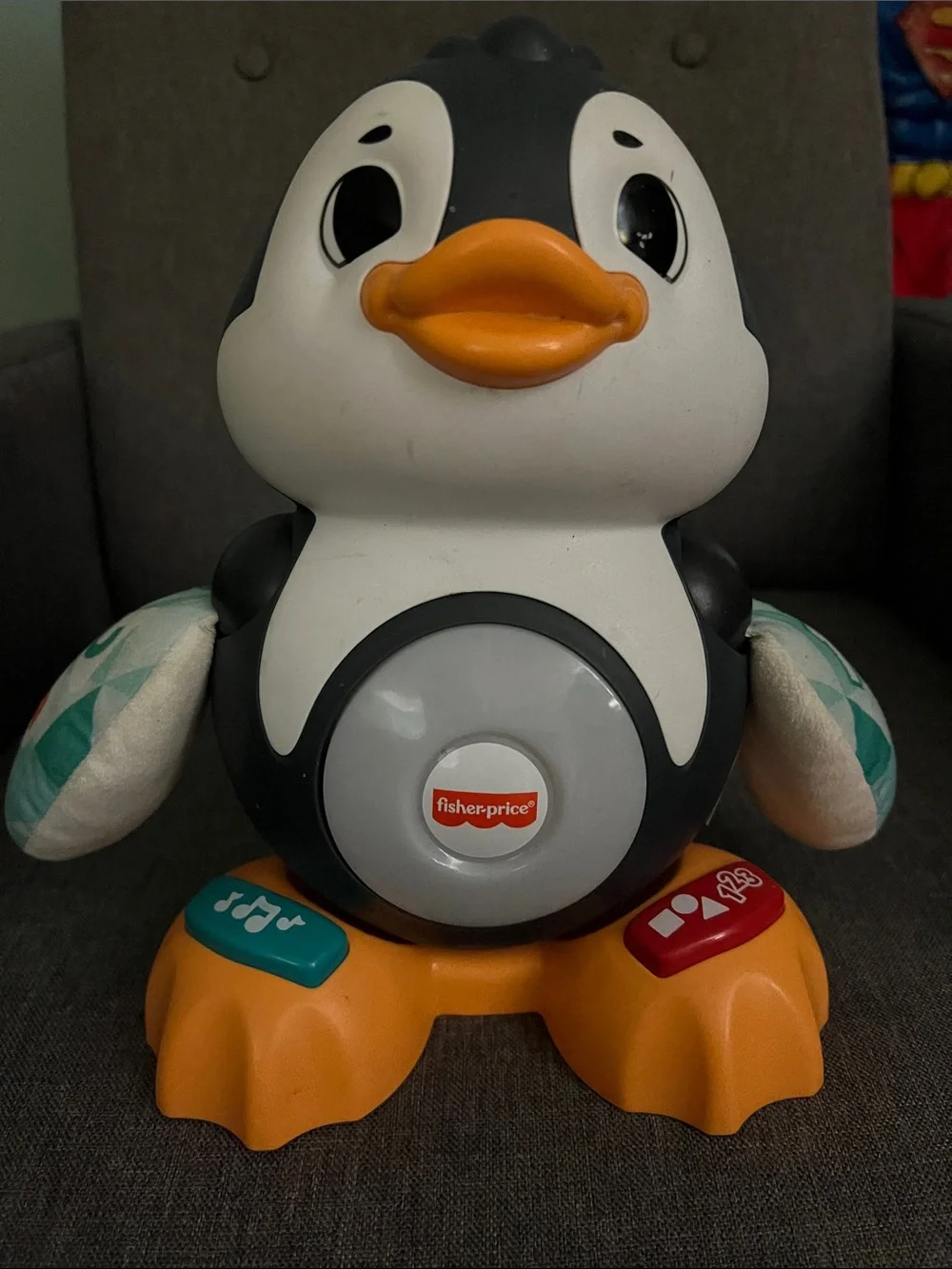Fisher-Price Blue, White & Orange Light-Up Penguin Learning Toy